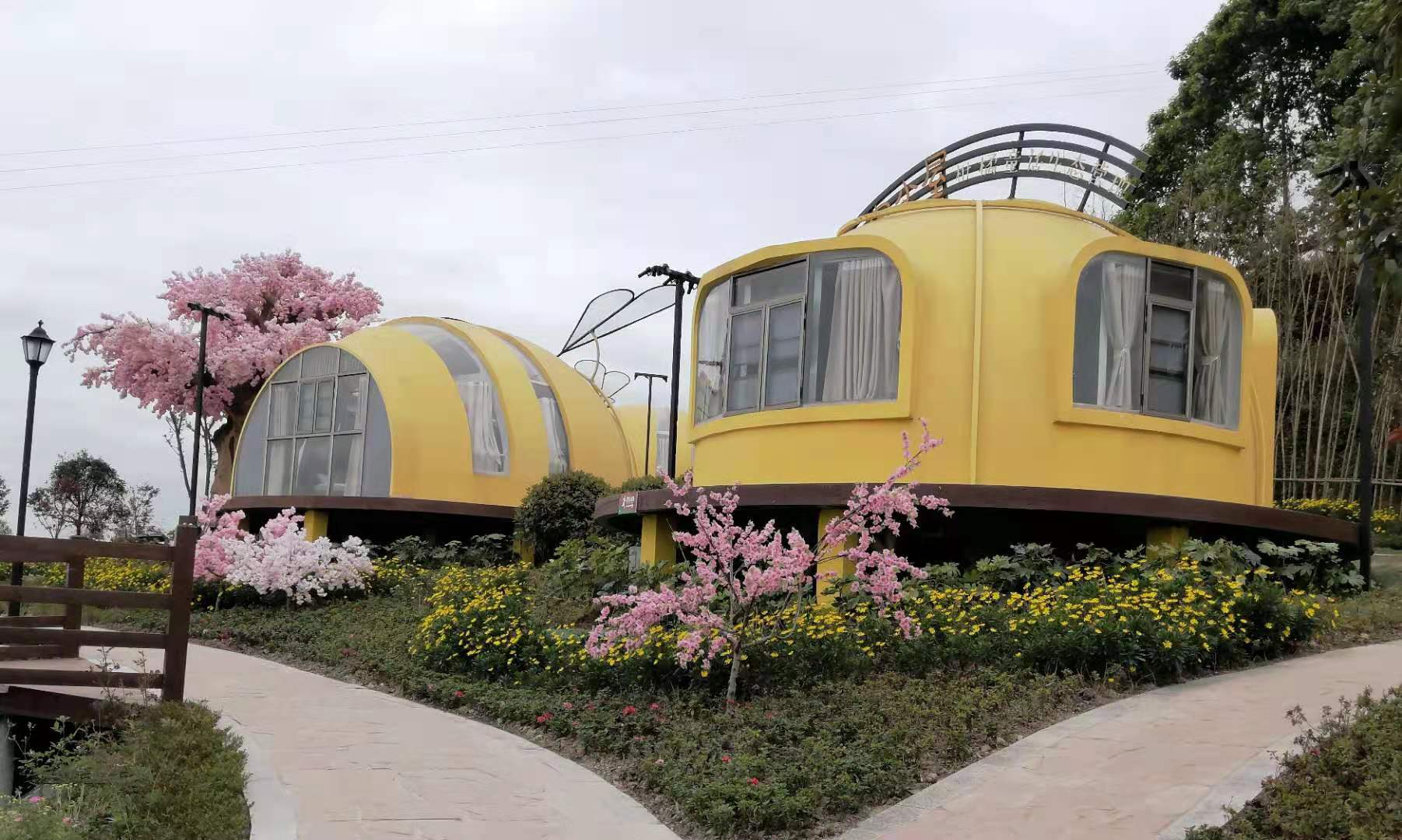 Custom ladybug style dome house